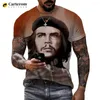 T-shirts masculins Che Guevara 3D T-shirt imprimé Unisexe Shirt décontracté Haruku Tops Men Vêtements surdimensionnés d'été Wuxh789