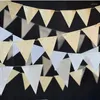 Party Decoration 3m Paper Pennant Banner Flags Triangle Bunting For Bridal Shower Wedding Baby Birthday Event Supplies