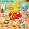Blöcke Magie Wasser Elf Spiel DIY Topf Maker Kochen Spielzeug Für Kinder 3 4 5 6 7 Jahre Mini küche Pretend Spielen Kinder Geschenk 230710