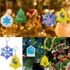 Baking Moulds DIY Crystal Epoxy Resin Mold Holographic Christmas Listing Silicone Pendant A
