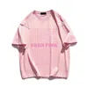 Mens TShirts Estate Uomo Donna T Shirt Nero Rosa 100 Cotone Tshirt Lettere Stampa Stile coreano Moda Ragazze Gruppo Abbigliamento Tee di alta qualità 230710