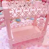 Storage Holders Racks Pink Hollow Heart-shaped Double-layer Shelf Storage Girl Lace Storage Rack Kitchen Bathroom Rack Cosmetic Desktop Storage 230710