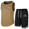 Herren Trainingsanzüge RICARD Bedruckte Sportbekleidung Weste Shorts Sommer Herrenanzug Druck Ärmelloses T-Shirt Freizeithosen Outfit Set 230710