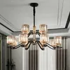 Éclairage moderne de lustre en cristal clair de lustres K9 pour des lumières de salle à manger de salon