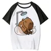 Dam T-shirts Capybara Tee Dam Rolig Manga Designer Girl 2000-talet Streetwear Kläder