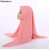 Ethnic Clothing Muslim Square Scarf 2023 National Style Pearl Chiffon 105 105cm Hijab Islamic Headscarf