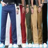 Jeans pour hommes coloré hommes Micro évasé mode décontracté classique Stretch pantalon Denims droit cloche-bas 11 couleurs taille 28-38