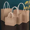 Borse portaoggetti Borsa regalo per donna Eco Canvas Shopping Borsa in tessuto portatile Borsa in tessuto da viaggio con spalla in cotone rivestito