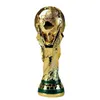 Trophée européen de football en résine dorée Cadeau mondial trophées de foot