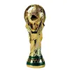 Golden Resin Golden Football Trophy Gift World Cootccer Trophies Mascot Home Office Crafts9998923