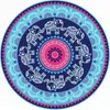 Tapestries Round Beach Towel Bohemia Printed Shawl Bath Towels Yoga Mat Tapestry Chiffon Fabric Cover Wall Hanging 130cm 51 230710