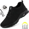 Veiligheidsschoenen Yadibeiba Heren Laarzen Stalen Neus Werk Sneakers Voor Mannen Onverwoestbaar Punctie Proof Drop 230710