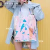 Shopping Bags Fashion Laser Bag Customized PVC Handbag Small And Big Activities Gifts Dazzle Color Mid-range High-end Package Shopping 230711