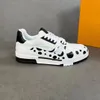 Toppkvalitet Designer Sneakers fritidsskor x YK Trainer sneakers Löparskor gul Röd Svart grön Gummi yttersula män Mode Wave Point Calfskin trainers