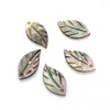 Beads Natural Sea Shell Carved Leaf-shaped Mother-of-pearl Loose Jewelry Making Earrings DIY Hairpin Necklace Accessories
