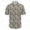 Chemises décontractées pour hommes 2023 motif de cercle impression vente chemise hawaïenne Simple à manches courtes rue ample surdimensionné respirant