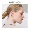 Ear Cuff ENFASHION Punk Curve Ear Cuff Clip On Earrings for Women Gold Thread Earrings Without Perforation Jewelry Oorbellen E191078 230711