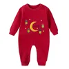 T Roomts Babies Eid Mubarak Ramadan Одежда рожденных мальчики -ссоры детей с длинным рукавом хлопковой комбинезон комбинезоны для девочек Bodyysuit 230711