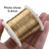 Chaînes 1Roll No Fade Cuivre Perles Fil Shapable Ternish Résistant pour DIY Bracelet Boucles D'oreilles Fabrication de Bijoux Artisanat En Gros 230710