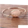 Charme Bracelets Mode Druzy Drusy Bracelet Plaqué Or Ovale Irregar Imitation Pierre Naturelle Bracelet Pour Femmes Bijoux Drop Delivery Dhdwy