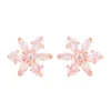 Brincos Stud 2023 Sparkling Herbarium Cluster 925 Joias de Prata Esterlina para Mulheres Bijoux Brincos