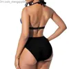 Traje de baño de mujer S-5XL traje de bikini de rayas de neón de gran tamaño Push-up traje de baño de playa de liga de cintura alta de mujer traje de baño de arco vintage Z230712