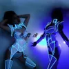 Сцена Wear Fashion Nightclub Bar Performance Fluyescent Party Light Led Led Компьют -костюма Gogo Futuristic Technology Dwy4557281T