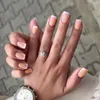 Valse nagels Vierkante kop Druk op Franse nageltips Mode nep voor doe-het-zelf vrouwen meisjes