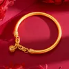 Kvinnor armring med Palace Bell Design klassiska 18 k guld färg mode traditionella smycken gåva