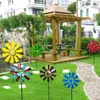 Décorations de jardin 28 pouces Moulin à vent rotatif Wind Spinner Fer Art Décoratif Plug In Mill Sculpture Pour Pelouse Cour Patio Décor 230710