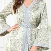 Ethnic Clothing Kaftan Caftan Dress Luxurious Turkish Evening Dubai Muslim Clothes Suit Women Fashion Two-piece Gown Splicing