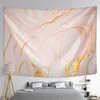 Tapestries Pink Marble Textured Tapestry Wall Hanging Aesthetic Room Witchcraft Bedroom Living Room Wall Decor R230710