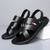 Sandals Sandals for Man Fashion Outdoor Korean Genuine Leather Indoor House Platform Male Beach Shoes Casual Men Sandals In Summer 230710