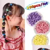 Accessori per capelli 100 pezzi/lotto colore in nylon ties elastici in nylon elastici bande per ragazze per bambini porta coda di cavallo piccolo goccia di testa goccia dhvbf