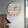 Wandklokken Lijnen Handgeschilderde Klok Grote Moderne Keuken Eetkamer Ronde Slaapkamer Stil Hanghorloge