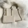 borsa firmata Lady Shopping bag Borsa tote di lusso 50CM Borsa in vera pelle Delicata imitazione Super_bags con scatola YC128