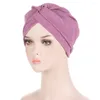 Vêtements ethniques Turban plissé chimio casquette femmes musulman Hijab casquettes intérieures Bonnet chapeau perte de cheveux Cancer chapeaux chapeaux foulard islamique