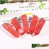 Charms Natural Stone Hexagonal Prism Opal Tigers Eye Pink Quartz Healing Chakra Pendants Diy Necklaces Jewelry Accessories Making Dr Dhvk4