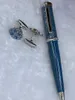 Deluxe Red Diamond Net Ball Point Pen Dumond CT Heptagonal Blue/green Bucket Silver Decoration