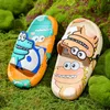 Slipper Slippers leuke cartoon jongens zomer flip-flops PVC stepping kak gevoel Kleurrijke graffiti kinderen Kwaii kids Dinosaur shose 230710