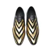 2023 Social Fringe Night Club Shoess Classic Poyted Toe Big Size Trode Обувь Элегантная подлинная кожаная мужская свадебная обувь