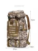 Schooltassen Tactische Camouflage Sport Rugzak 80L Waterdichte Outdoor Bergbeklimmen Tas Grote Capaciteit Wandelpakket Outsourcing 230710