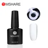 Nagellack MSHARE 250ml Svart Vit Nagelfärg Färg Gellack Lack Soak Off UV LED Nails 230711