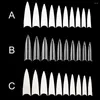 Falska naglar 600 st Lång nagelspets Akryl kistform Halvtäckande manikyr konsttillbehör