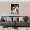 Realism Portrait Female Canvas Artwork Bacchante William Adolphe Bouguereau Handmade Art Painting Family Room Decor