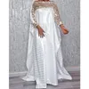 Ethnic Clothing White African Style Dresses For Women 2021 Plus Size Robe Africaine Femme Clothes Abaya Dubai Boubou Kaftan Maxi D297L