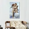 First Kiss (full View) William Adolphe Bouguereau Painting Classical Canvas Art Replica Hand Painted Artwork Hotel Room Decor