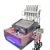 6 en 1 cavitation sous vide rf 40k 80k cavitation par ultrasons avec des tampons laser machine à brûler les graisses or rose