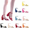 Loslandifen 2023 Женские сандалии открытые пальцы на высоких ногах на высоких высоких каблуках повседневные женские сандалии черные обнаженные женские насосы мода L230704