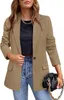 Women's Suits Spring Autumn Womens Blazer Coat Fashion Single Button Slim Fit